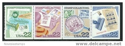 !a! USA Sc# 2201a MNH BOOKLET-PANE(4) - Stamp Collecting - 1981-...