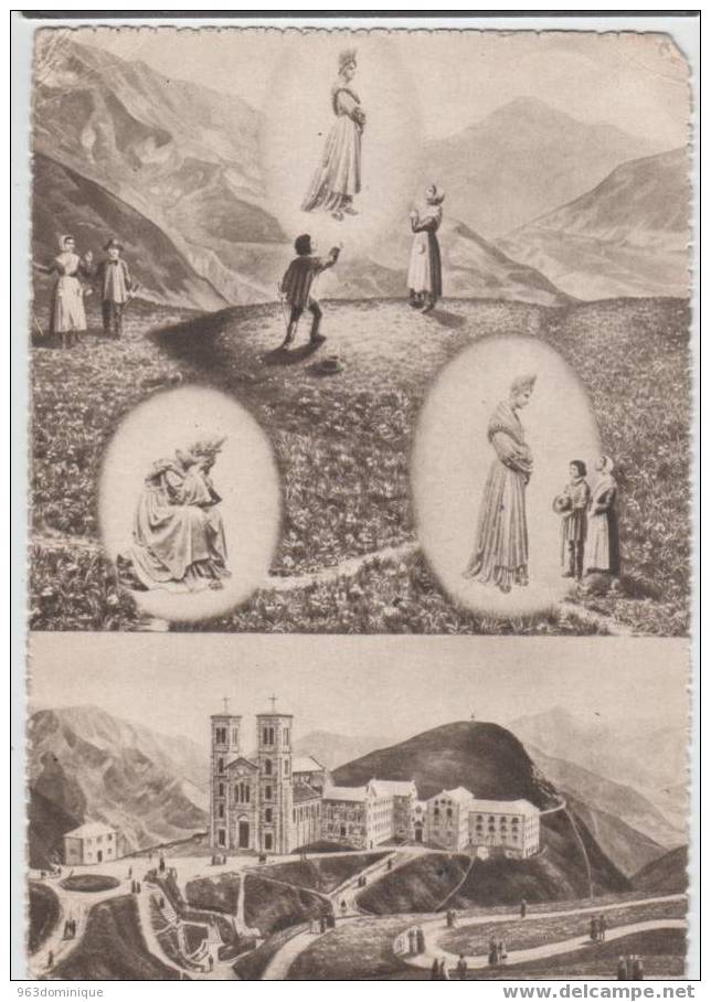 Pélerinage N Dame De La Salette ,tableau D' Ensemble ,apparition Et Basilique - La Salette