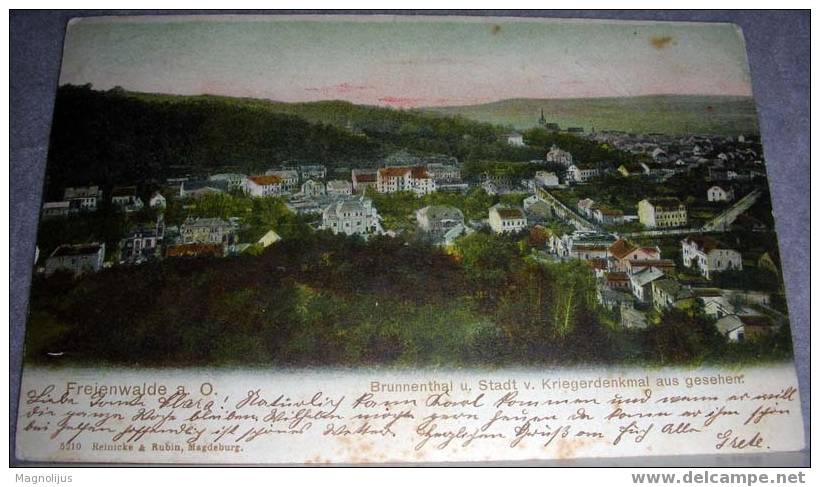 Germany,Freienwalde,General View,Brunnenthal,vintage Postcard - Bad Freienwalde