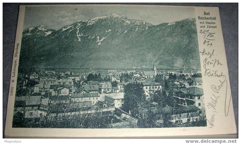 Germany,Reichenhall,Bath, Spa,General  View,Total,vintage Postcard - Bad Reichenhall