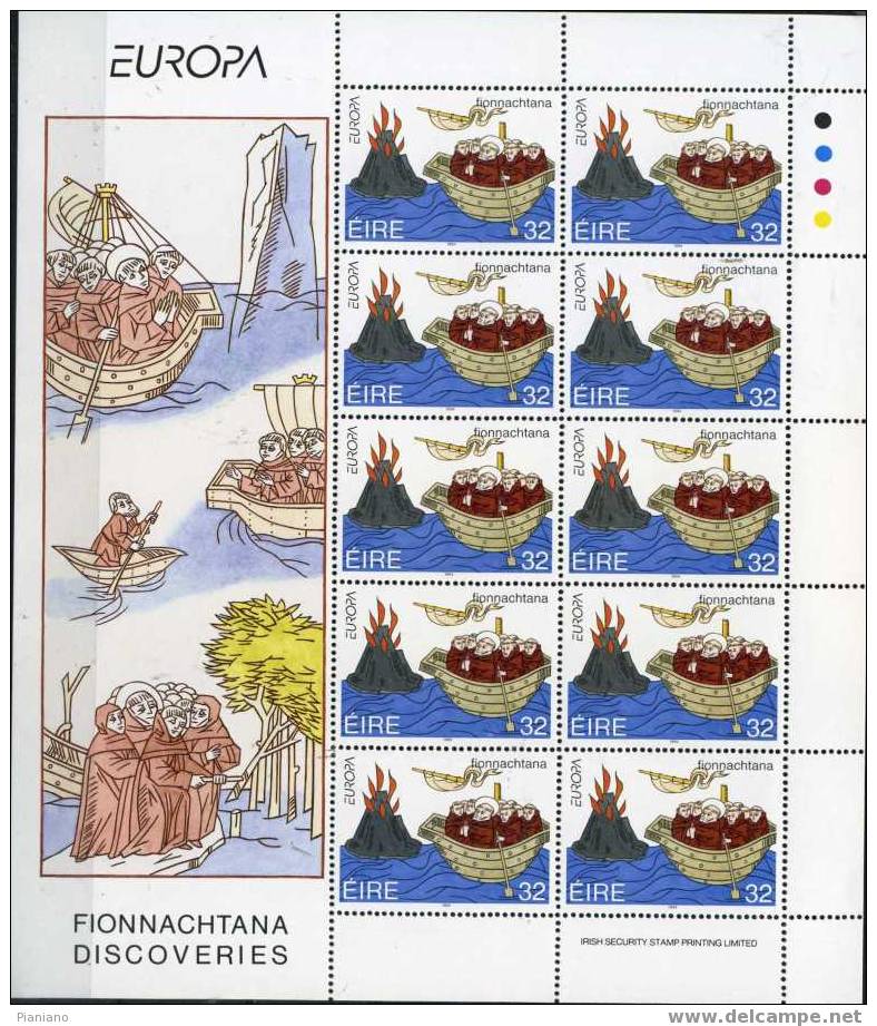 PIA - IRL - 1994 - Europa  - (Yv 858-59 X 10) - Blocs-feuillets
