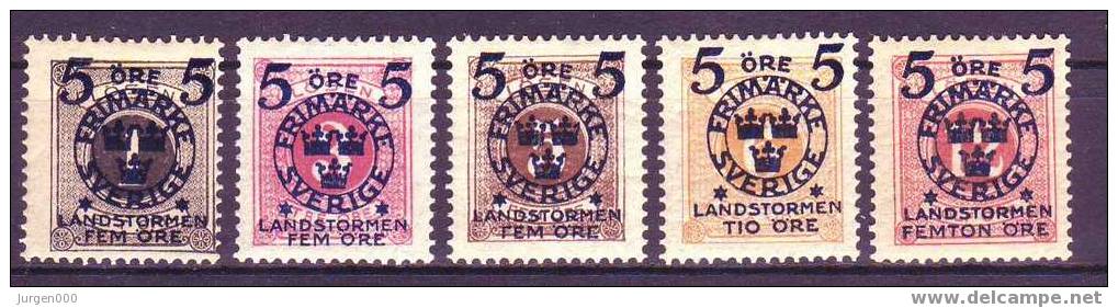 Nr 97/101 *, Michel = 75 € (Y14406) - Unused Stamps