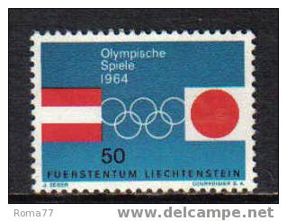 E117 - LIECHTENSTEIN , N. 387  *** - Summer 1964: Tokyo