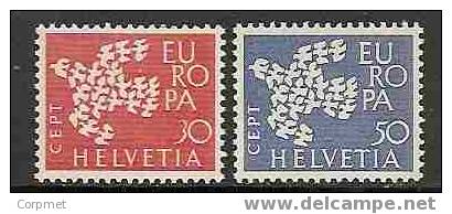 EUROPA - CEPT - 1961 SWITZERLAND MINT (NH) Yvert # 662/663 - 1961