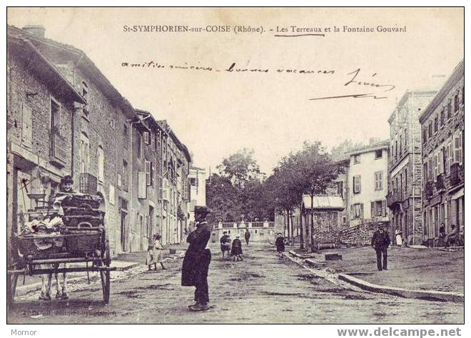 St-SYMPHORIEN-sur-COISE RHÔNE Les Terreaux Et La Fontaine Gouvard - Saint-Symphorien-sur-Coise