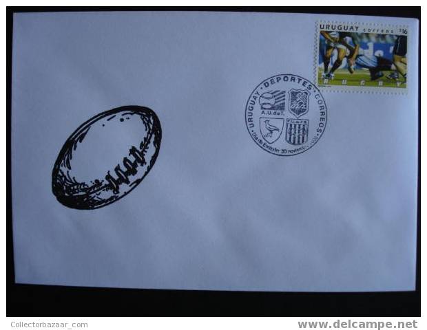 Uruguay Sports FDC COVER Rugby 2007 Issue - Rugby