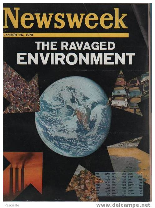 NEWSWEEK JANUARY 26, 1970 - ENVIRONNEMENT - BIAFRA - POLLUTION - AGNEW ... - Nouvelles/ Affaires Courantes