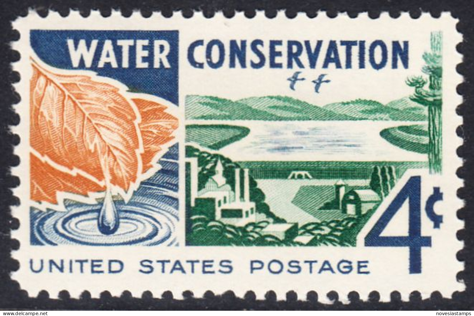 !a! USA Sc# 1150 MNH SINGLE (a1) - Water Conservation - Unused Stamps