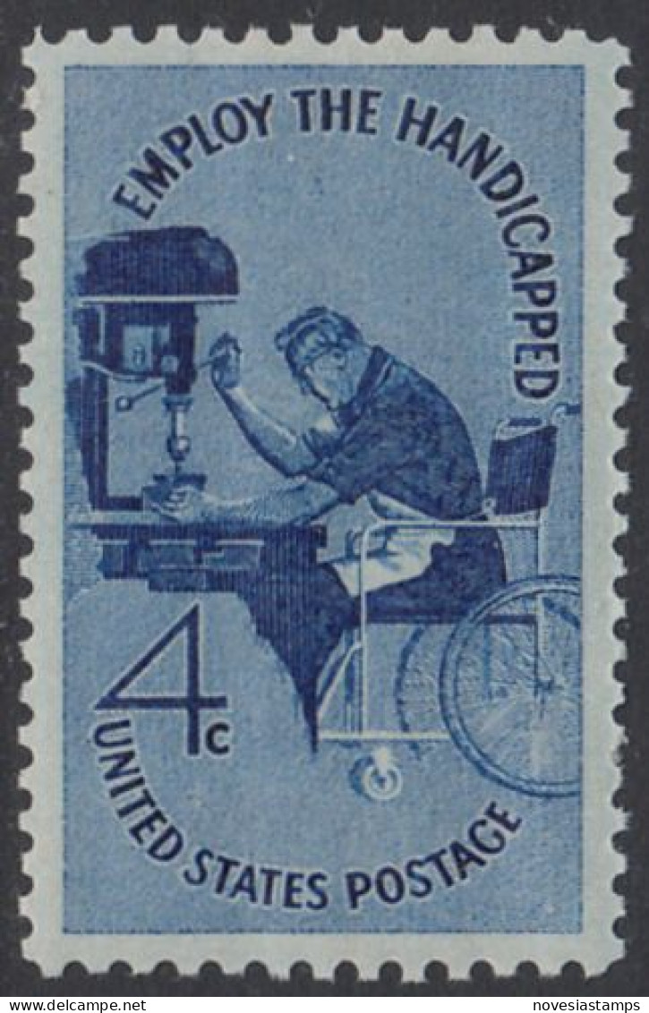 !a! USA Sc# 1155 MNH SINGLE (Gum Sl. Damaged / A1) - Handicapped - Nuevos