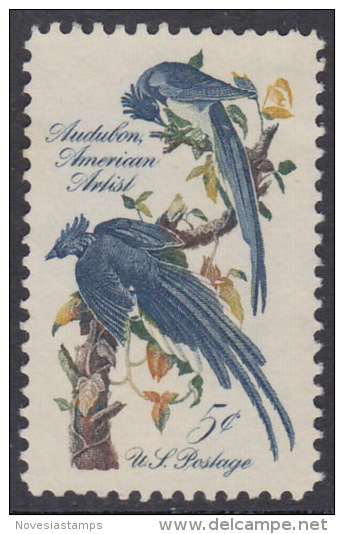 !a! USA Sc# 1241 SINGLE (without Gum) - John James Audubon - Ungebraucht