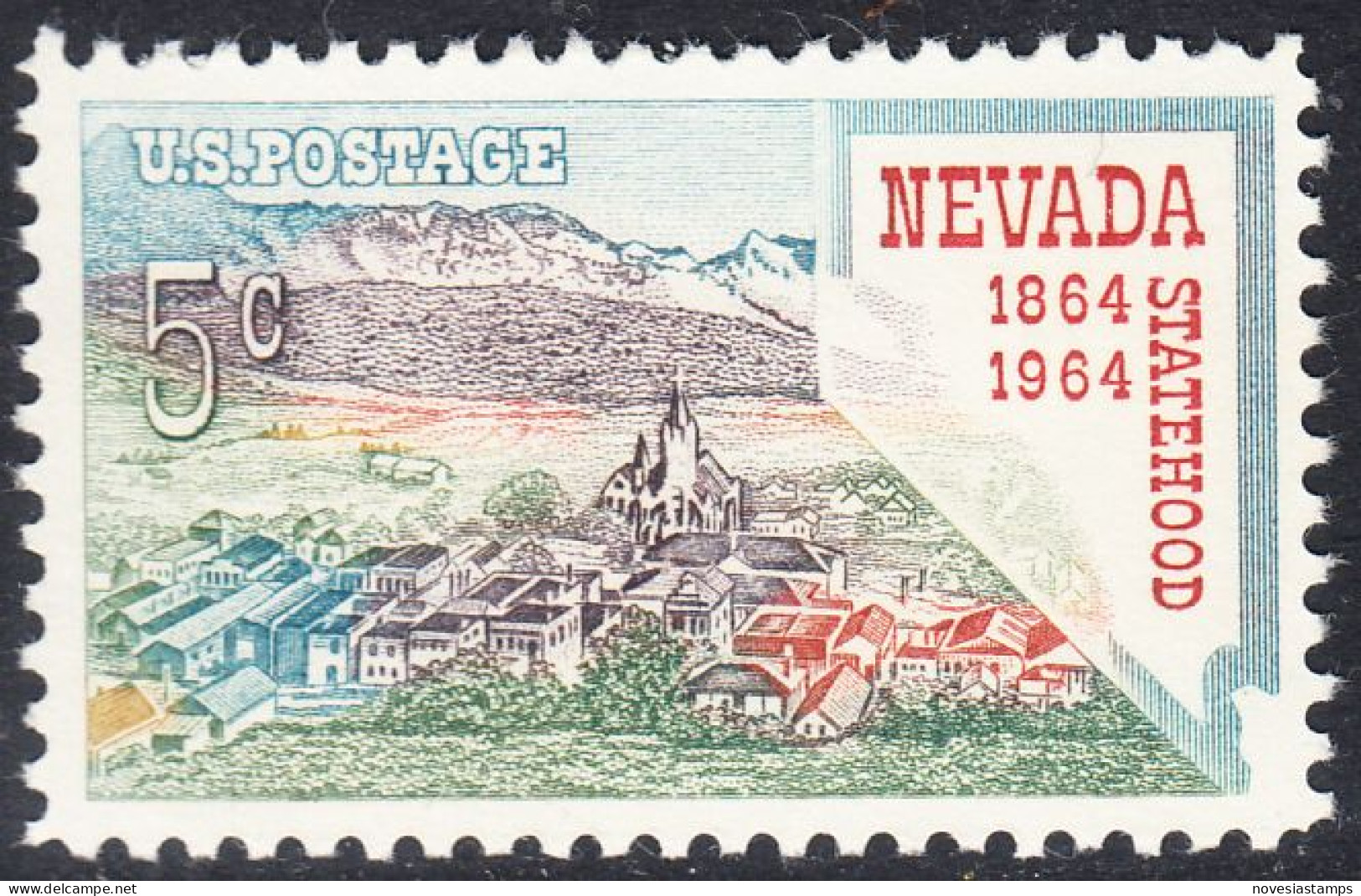 !a! USA Sc# 1248 MNH SINGLE (a1) - Nevada Statehood - Nuovi