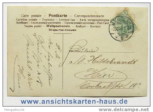 D 4882 - Der Zigeunerbaron - S/w Foto-Ak, 1907 Gelaufen - Paare