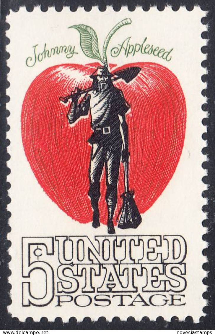 !a! USA Sc# 1317 MNH SINGLE (a1) - Johnny Appleseed - Ungebraucht