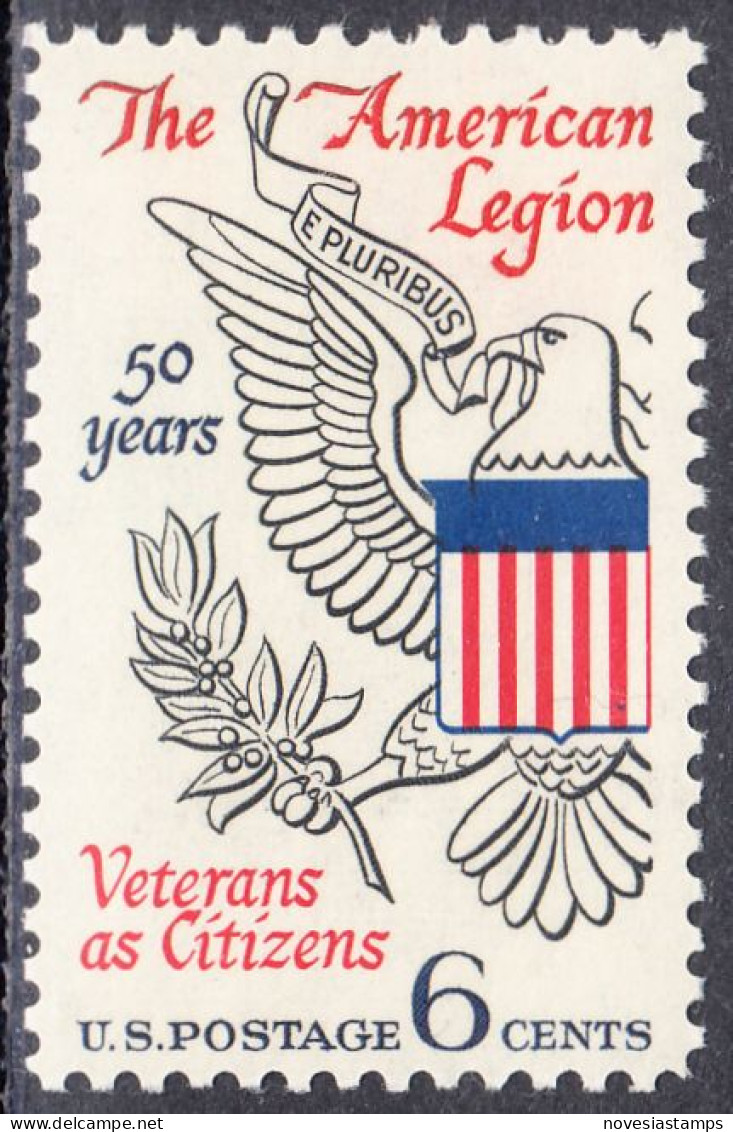!a! USA Sc# 1369 MNH SINGLE (a1) - American Legion - Unused Stamps