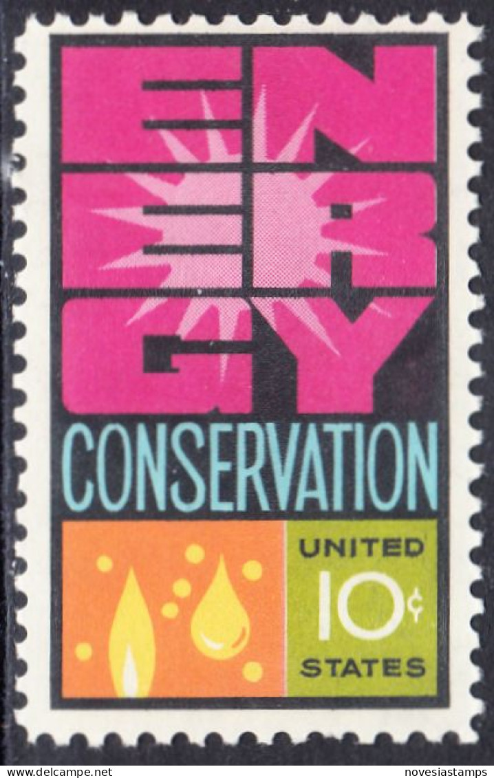 !a! USA Sc# 1547 MNH SINGLE - Energy Conservation - Ungebraucht