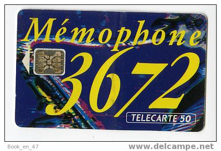 {48900} Télécarte " Memophone 3672 " 50 U. - Telefone