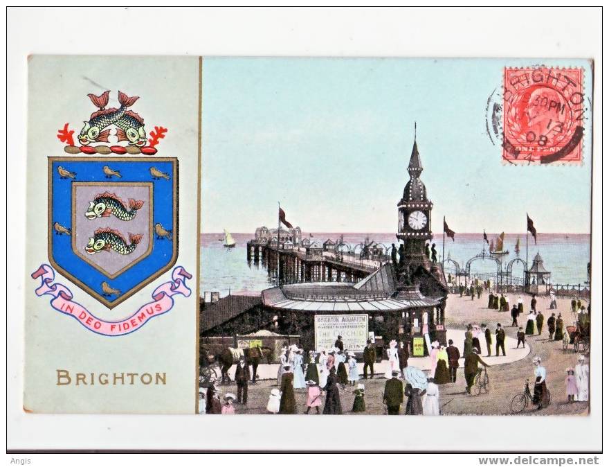 CPA---ANGLETERRE----BRIGHTON-----IN DEO FIDEMUS - Brighton