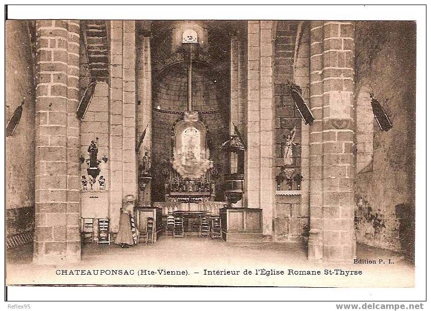 CHATEAUPONSAC - Intérieur De L´Eglise Romane St.Thyrse - Chateauponsac