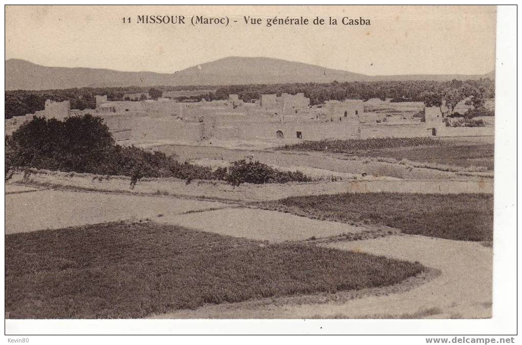 MAROC MISSOUR Vue Générale De La Casba ( Version Noir Et Blanc) - Sonstige & Ohne Zuordnung