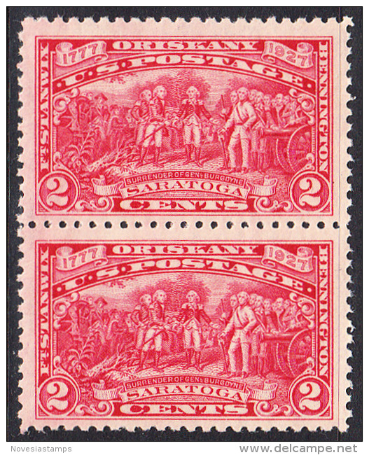 !a! USA Sc# 0644 MNH Vert.PAIR - Burgoyne Campaign - Unused Stamps