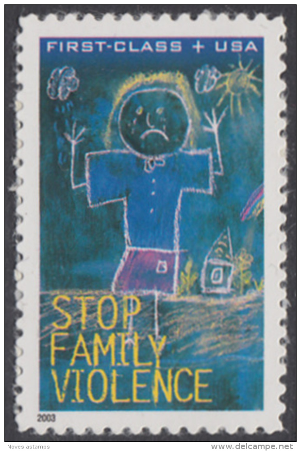 !a! USA Sc# B3 MNH SINGLE - Stop Family Violence - Nuevos