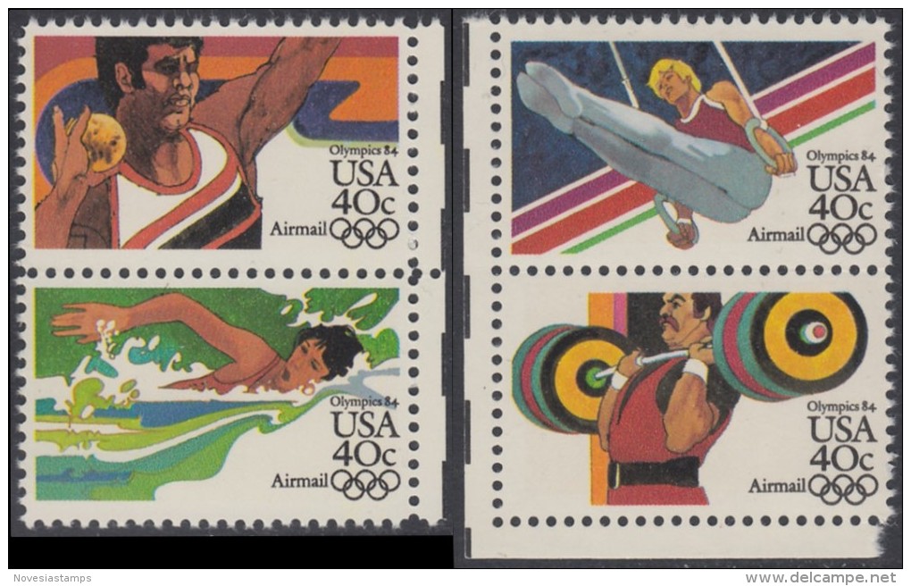 !a! USA Sc# C105-C108 MNH SET Of 4 SINGLES (a01) - Summer Olympics - 3b. 1961-... Ungebraucht