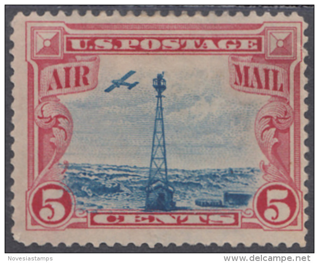 !a! USA Sc# C011 MH SINGLE - Beacon On Rocky Mountains - 1b. 1918-1940 Ongebruikt