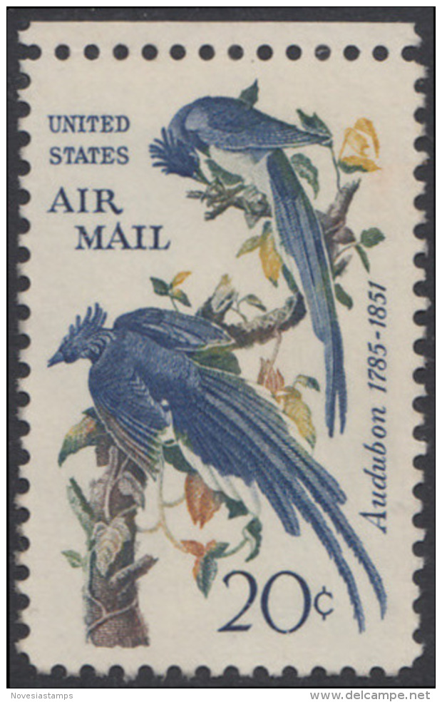 !a! USA Sc# C071 MNH SINGLE W/ Top Margin (Gum Slightly Damaged) - Columbia Jays - 3b. 1961-... Nuovi