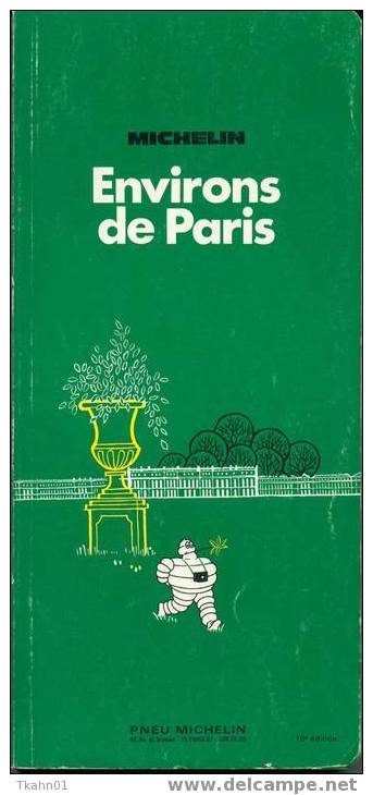 LES GUIDES VERTS MICHELIN  " ENVIRONS DE PARIS " DE 1971  16° EDITION - Michelin (guide)