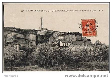 CPA 37 ROCHECORBON - La Falaise Et La Lanterne - Vues Des Bords De La Loire - Rochecorbon