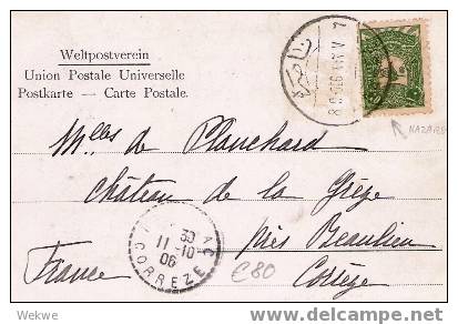 Pal035/ PALÄSTINA -  Nazareth 1906, Souvenierkarte Von Der Verkündung. - Palästina