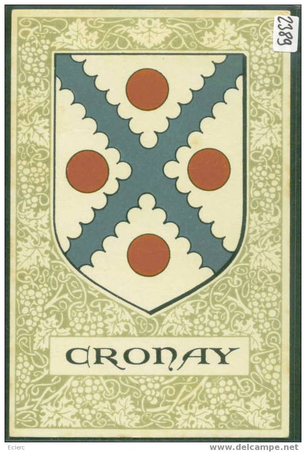 DISTRICT D´ YVERDON  ///  CRONAY - ARMORIAL - TTB - Cronay