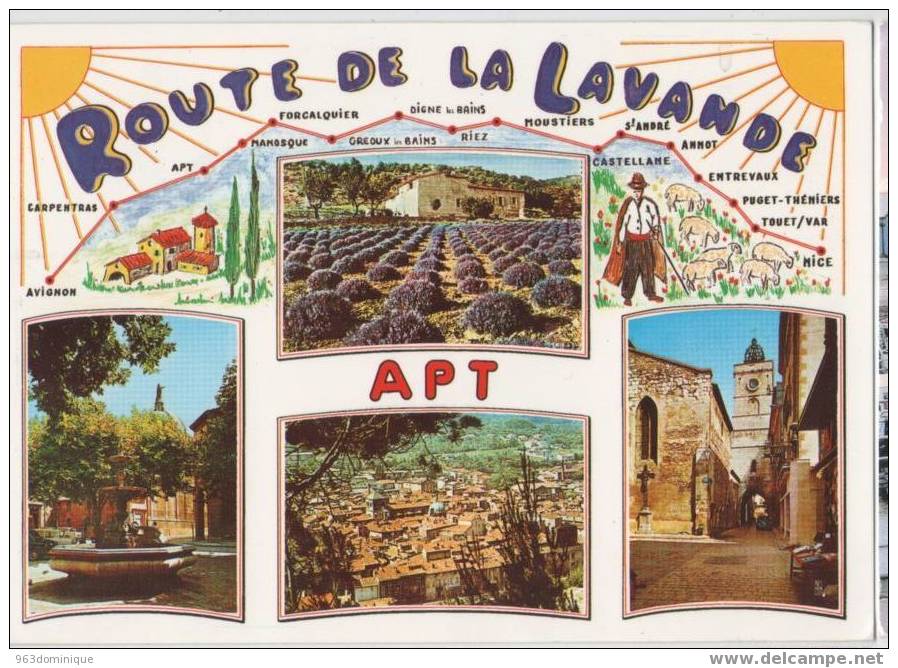 Apt - Le Pays Du Luberon  - Route De La Lavande - Apt