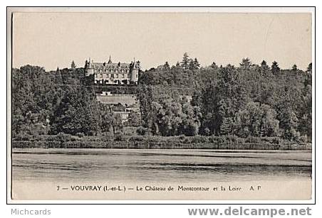 CPA 37 VOUVRAY - Le Chateau De Montcontour Et La Loire - Vouvray