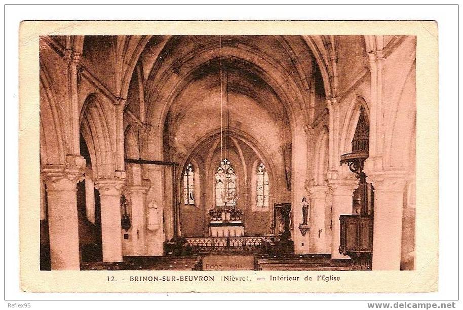 BRINON SUR BEUVRON - Intérieur De L´Eglise - Brinon Sur Beuvron