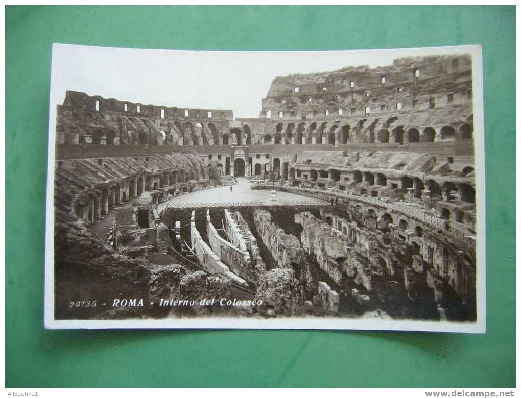 CARTE POSTALE D´ ITALIE ROME ROMA  INTERNO DEL COLOSSEO - Colosseum