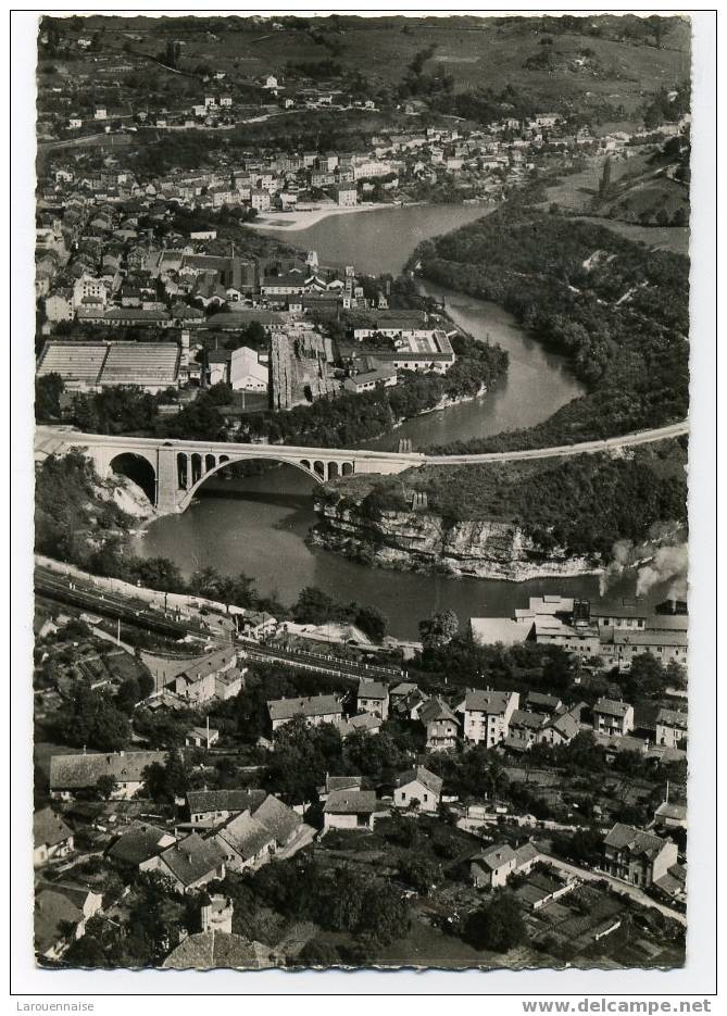 Bellegarde ,vue Aérienne Sur La Ville Et Le Pont De Savoie. - Villars-les-Dombes