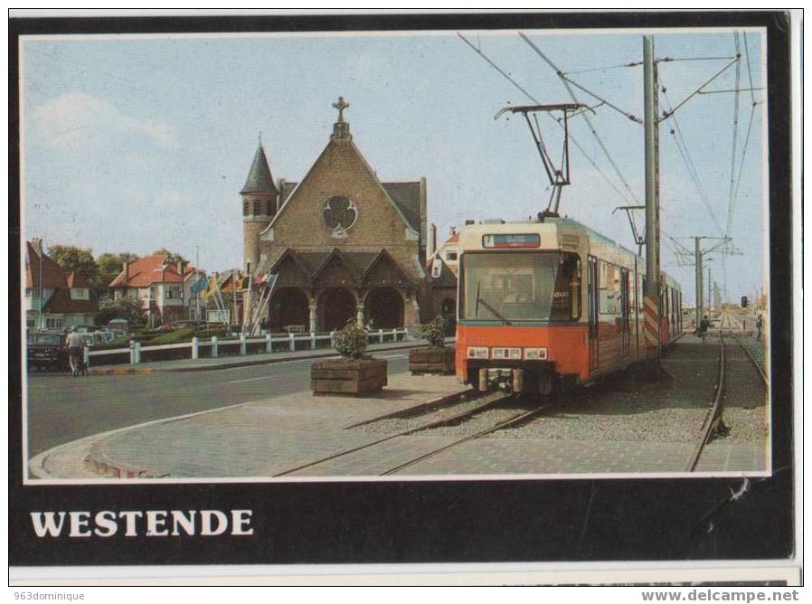 Westende - St Theresia Kapel   - Met TRAM - Railway - Westende