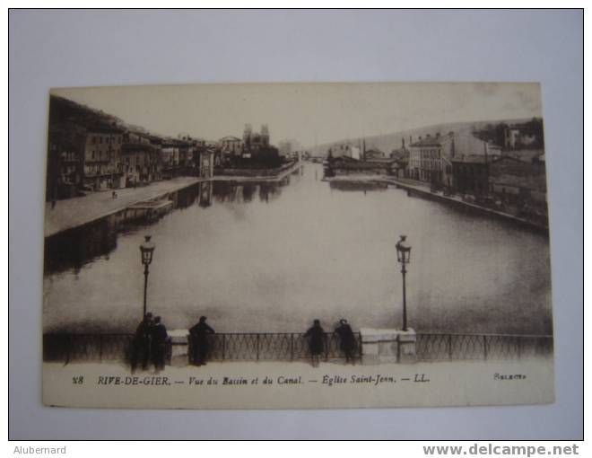 RIVE De GIER. Vue Du Bassin Et Le Canal - Rive De Gier