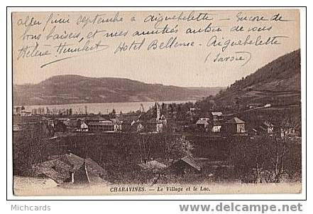 CPA 38 CHARAVINES - Le Village Et Le Lac - Charavines