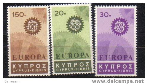 Cyprus 1967 Michel292-4 CEPT MNH** - 1967
