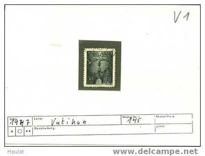 Vatikanstaat Mi. N° 145; 1947 Schwalben über Dem Petersdom Gestempelt - Gebraucht