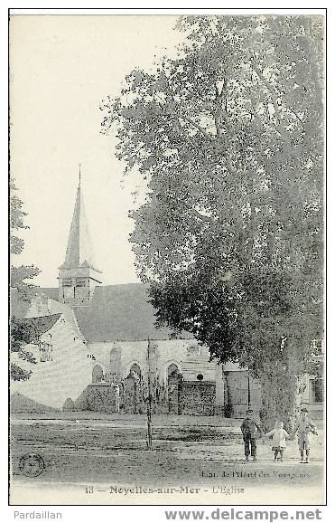 80.  NOYELLES-SUR-MER. L'EGLISE. ANIMATION. ENFANTS. - Noyelles-sur-Mer