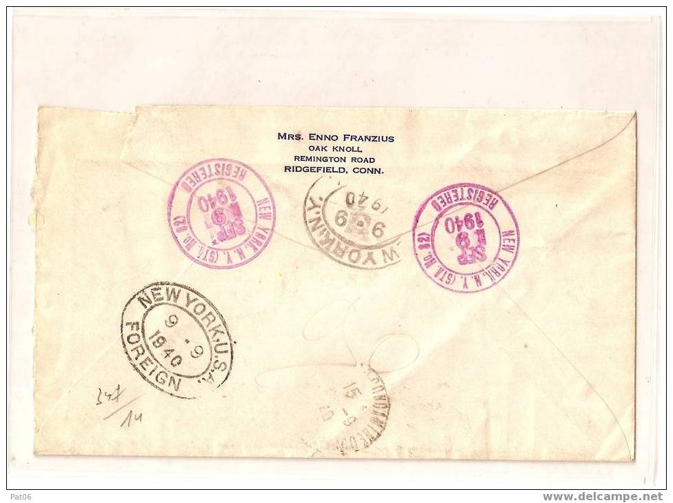 NEW YORK 1940 / MONACO - CONDAMINE - Lettres & Documents