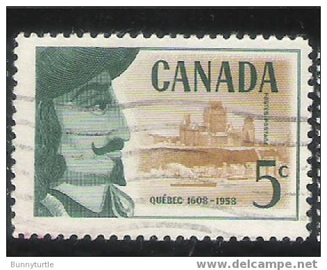 Canada 1958 Champlain Founding Of Quebec 350th Anniversary Used - Used Stamps