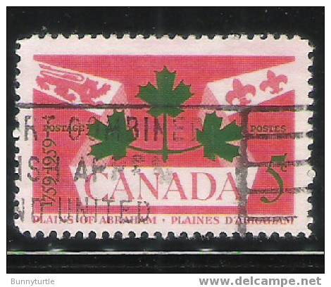 Canada 1959 Bicentenary Of Battle Of The Plains Of Abraham Used - Usati