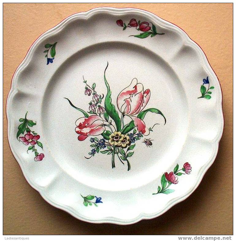 Luneville Opaque - Assiette - Plate - Bord - AS 54 - Lunéville (FRA)