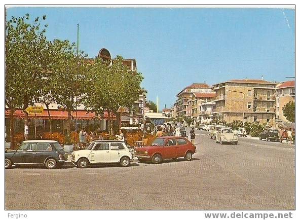 3183/FG/07 - PORTO D'ASCOLI (ASCOLI PICENO) - Panorama Con Auto Fiat, Wolswagen,Mini, Ecc - Ascoli Piceno