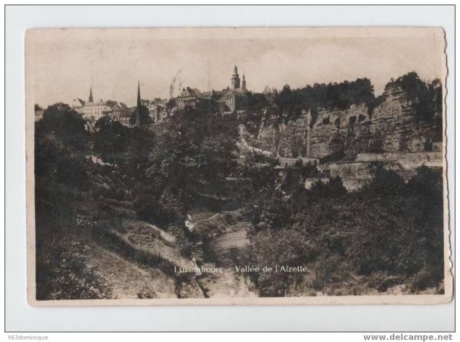 Luxembourg - Vallée De L'Alzette - 1933 Foto-kaart - Esch-sur-Alzette