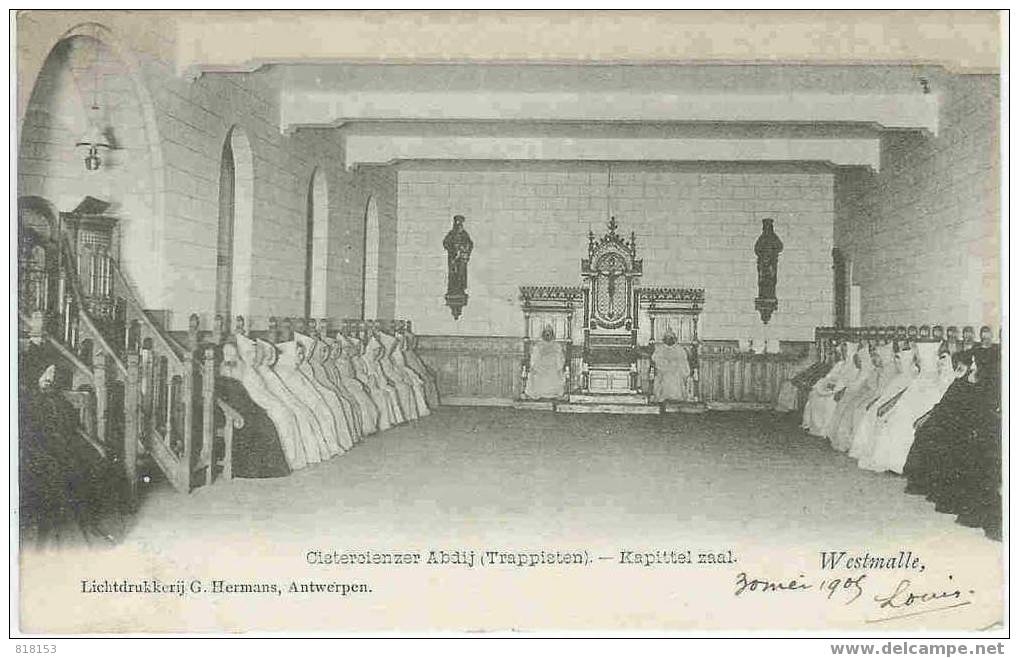 Westmalle     Cistercienzer Abdij (trappisten) - Kapittelzaal - Malle